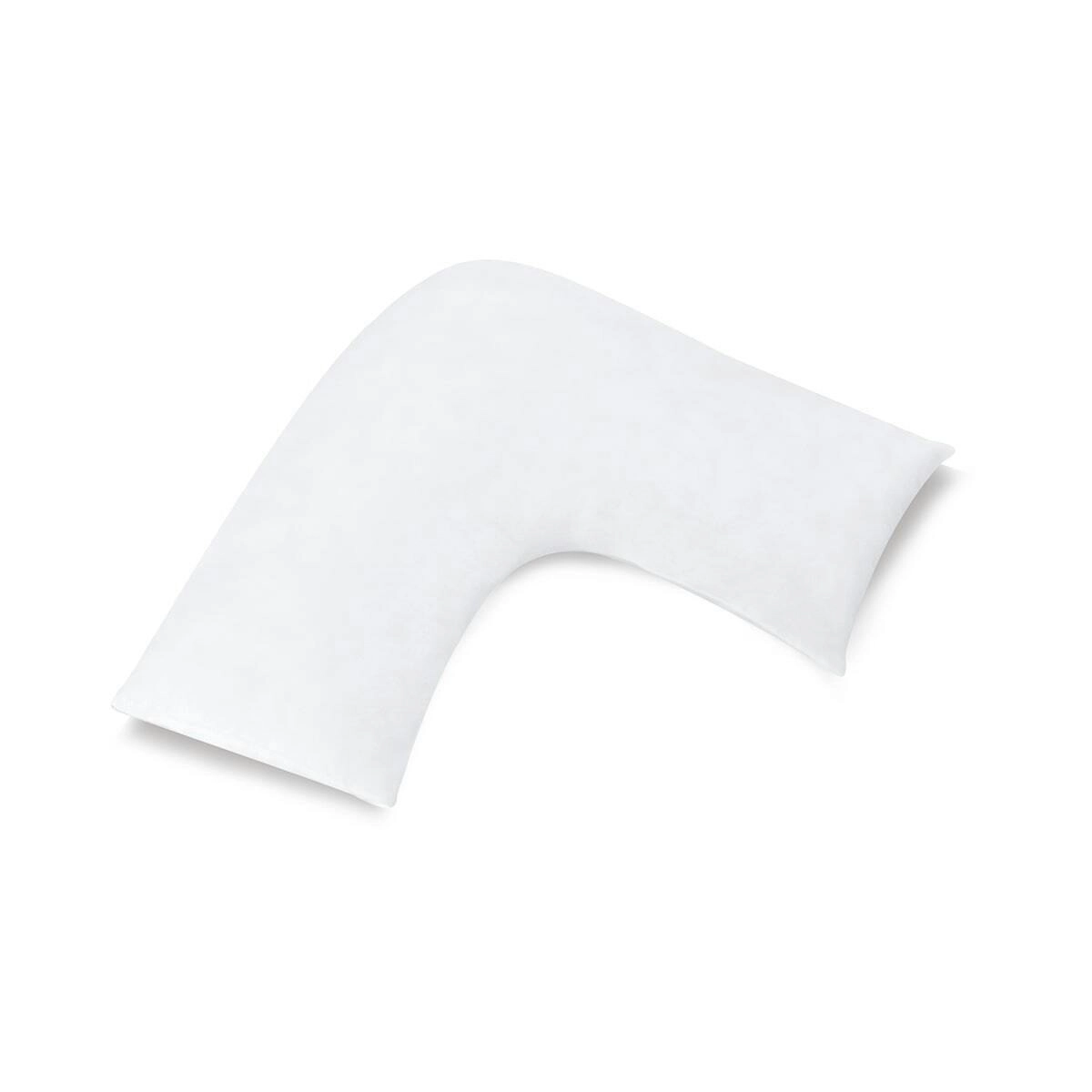 400 Thread Count White U-shaped Pillowcase