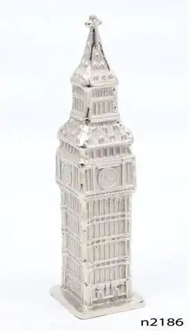 Big Ben Silver Figurine, 35 cm tall