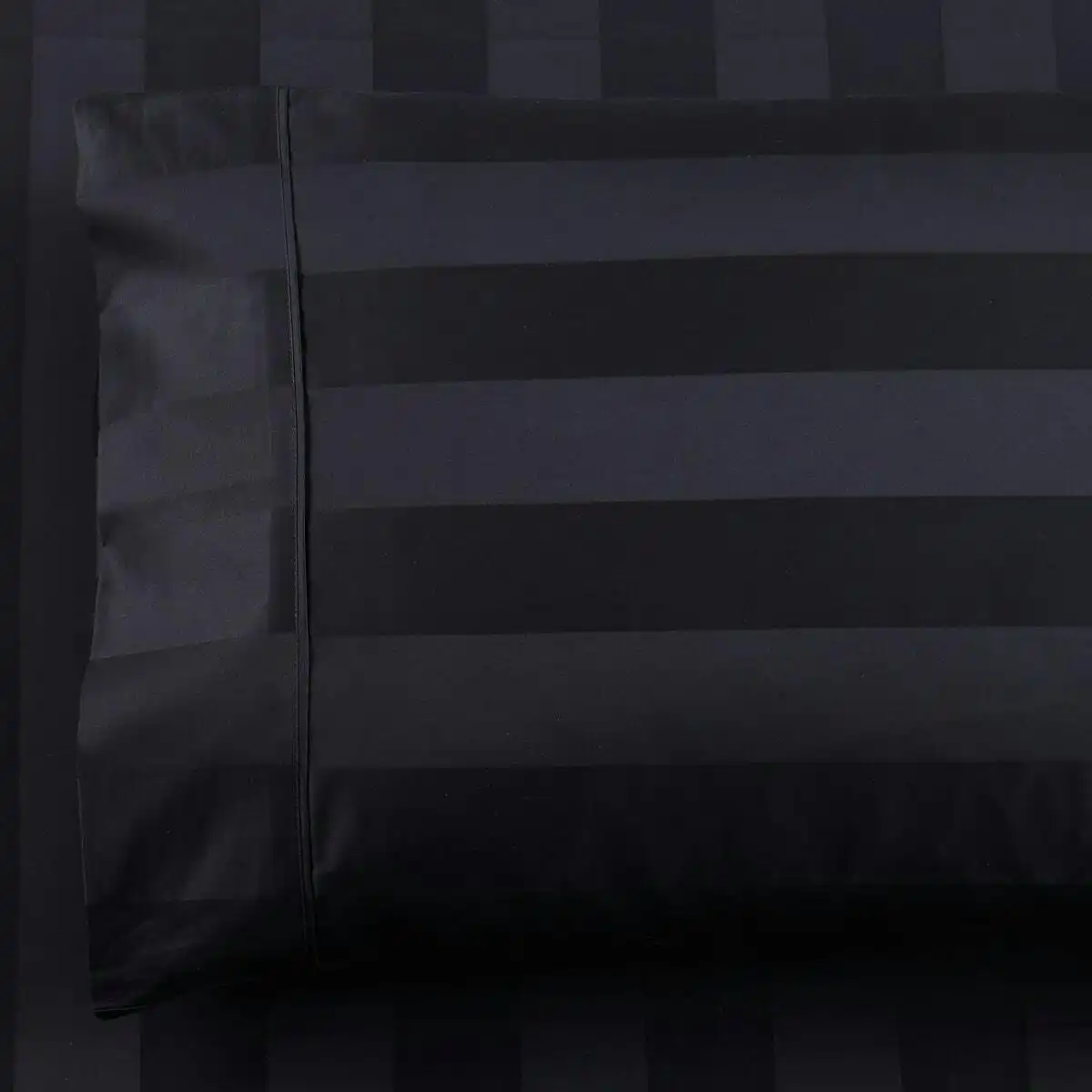 Bespoke 1200TC Black Standard Pillowcase Pair