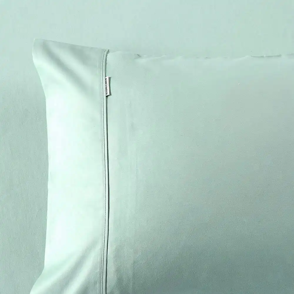 King Size Pillow Case Sage - 400 Thread Count