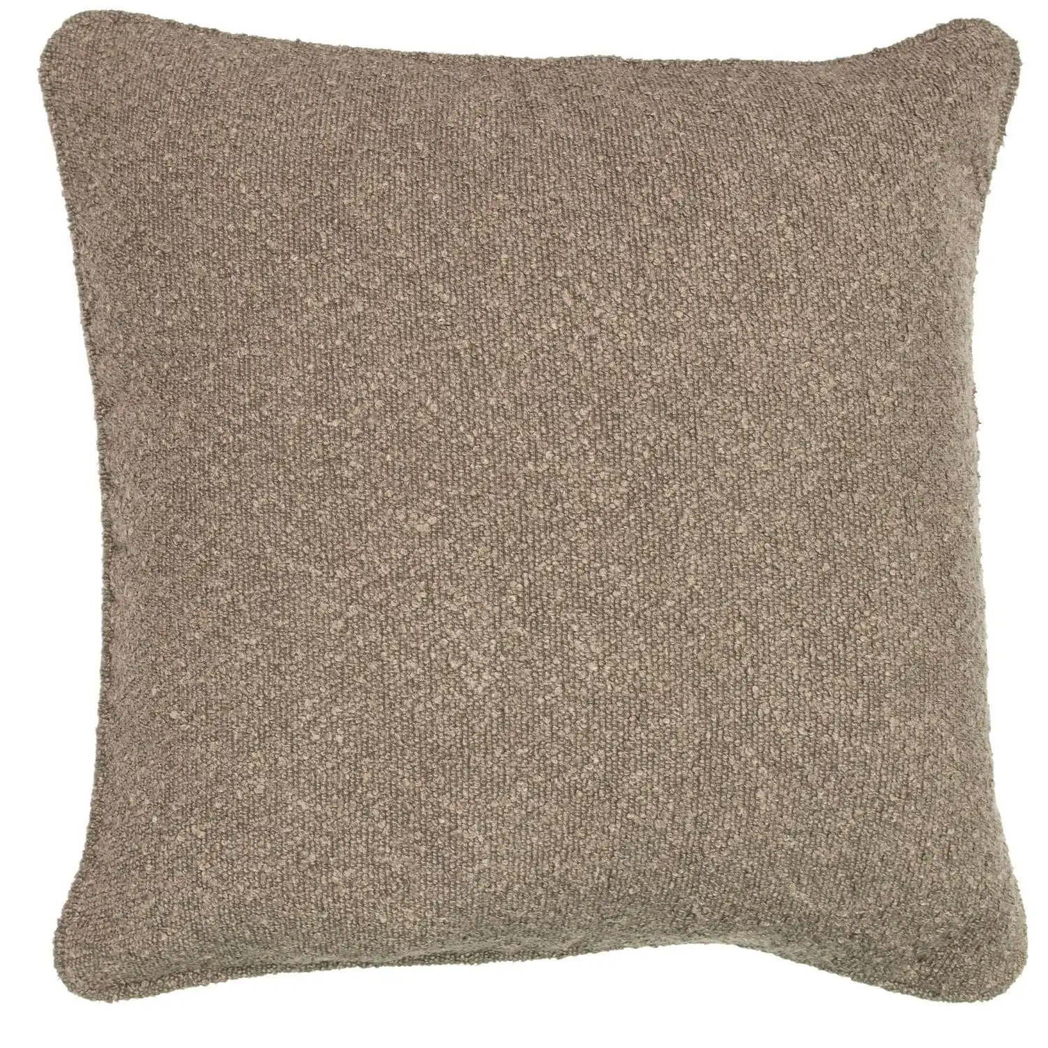 Boucle European Cushion - Chocolate