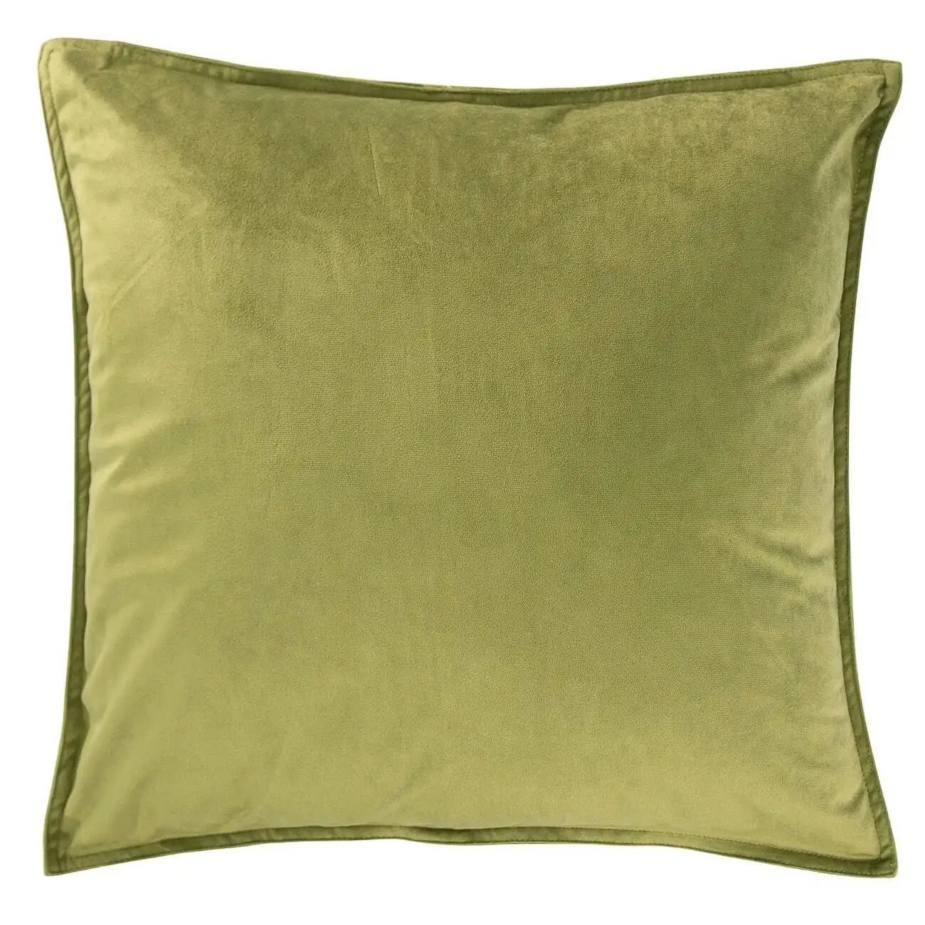 Velvet European Pillowcase Green