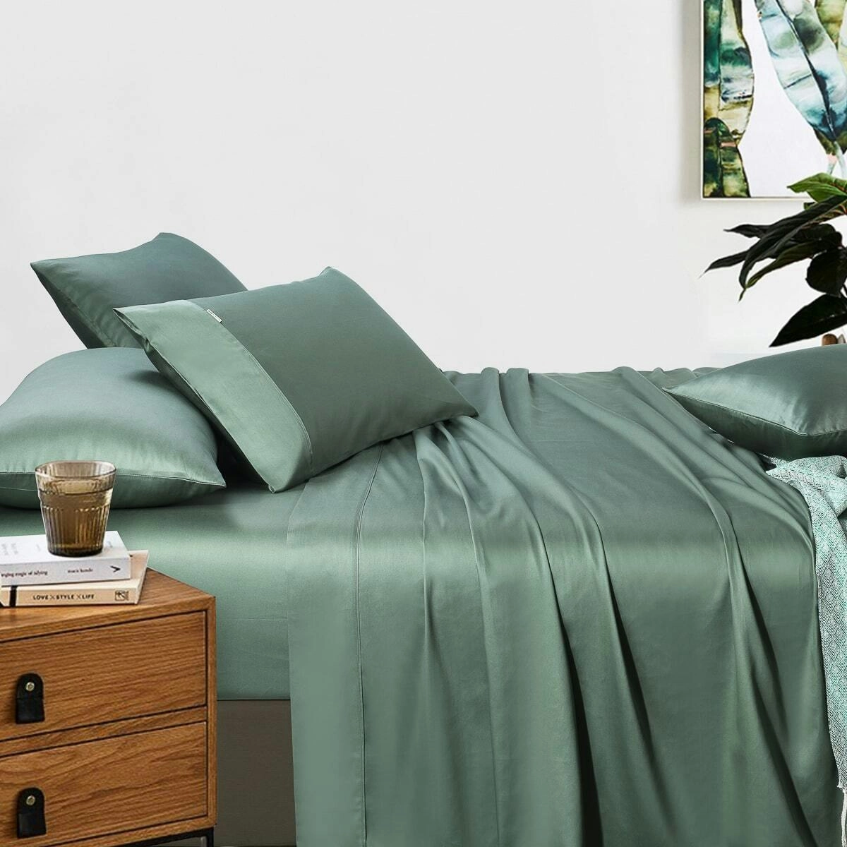 400 Thread Count Sheet set Forest Green