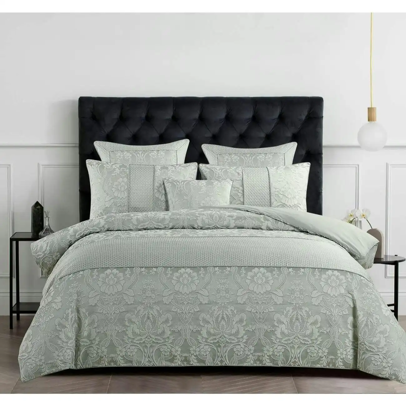 Gianna Grey Quilt Cover Set