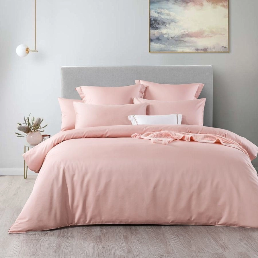 Soho 1000TC Quilt Cover Set Blush