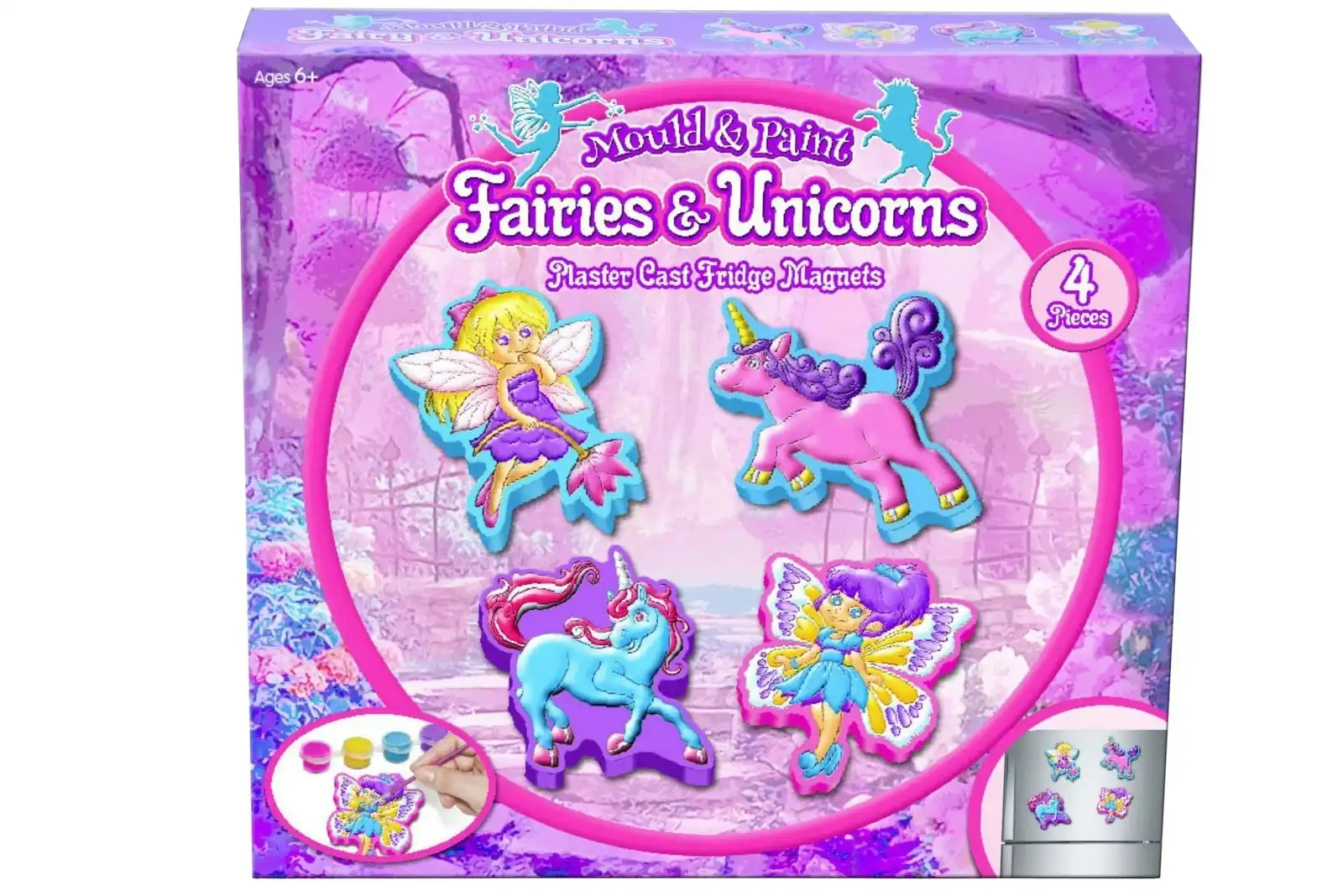 Fairies & Unicorns Plaster Cast Fridge Magnets