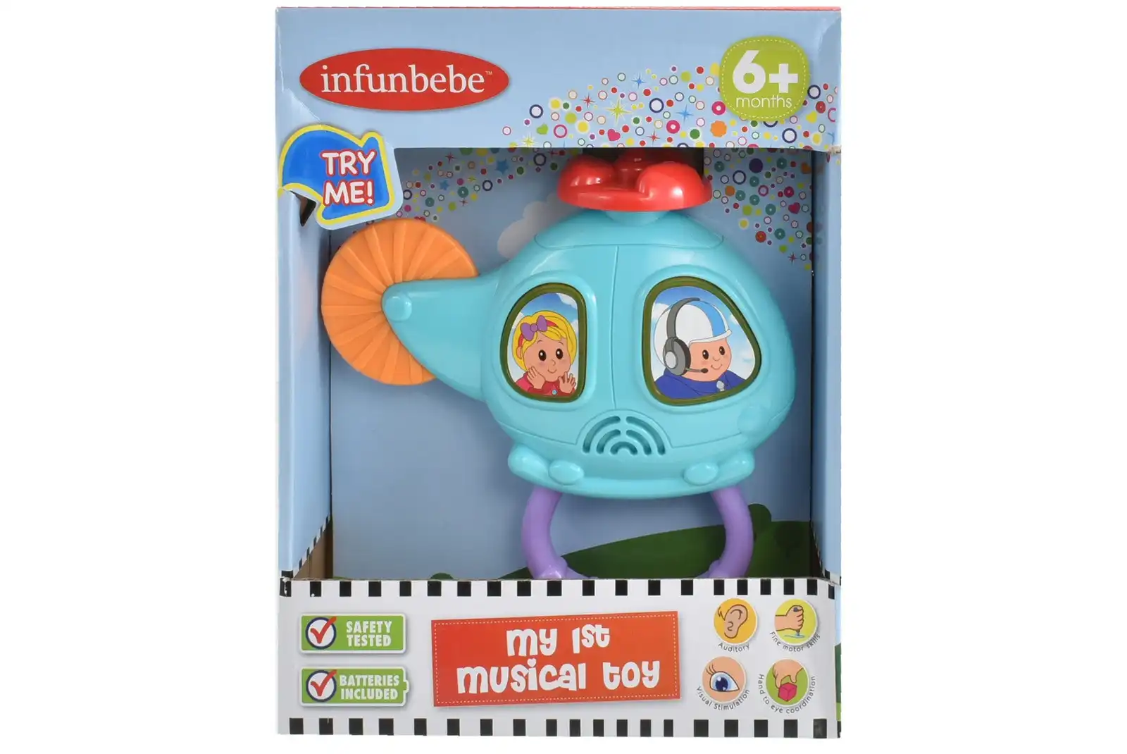Infunbebe My 1st Musical Toy Helicopter