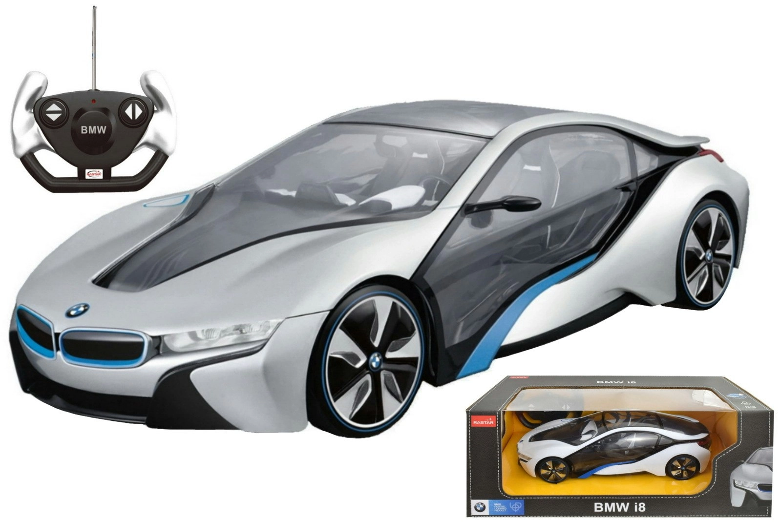 Bmw I8 Concept Car With Interior Light 1:14