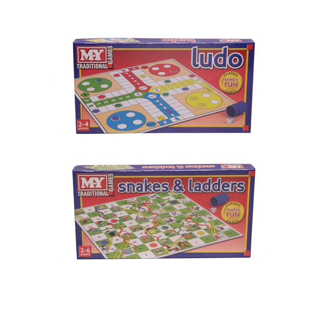 Ludo and Snakes & Ladders Board Games Bundle Pack