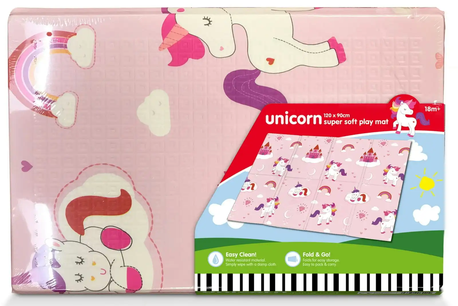 Unicorn Xpe Nursery Folding Mat 1.2m x 90cm
