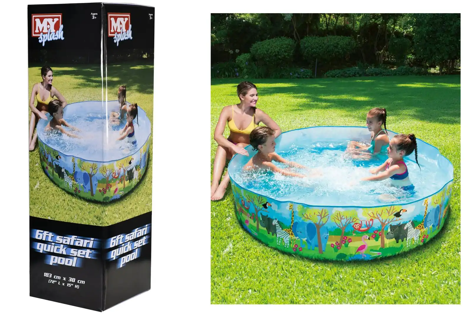 6ft Safari Quick Set Pool