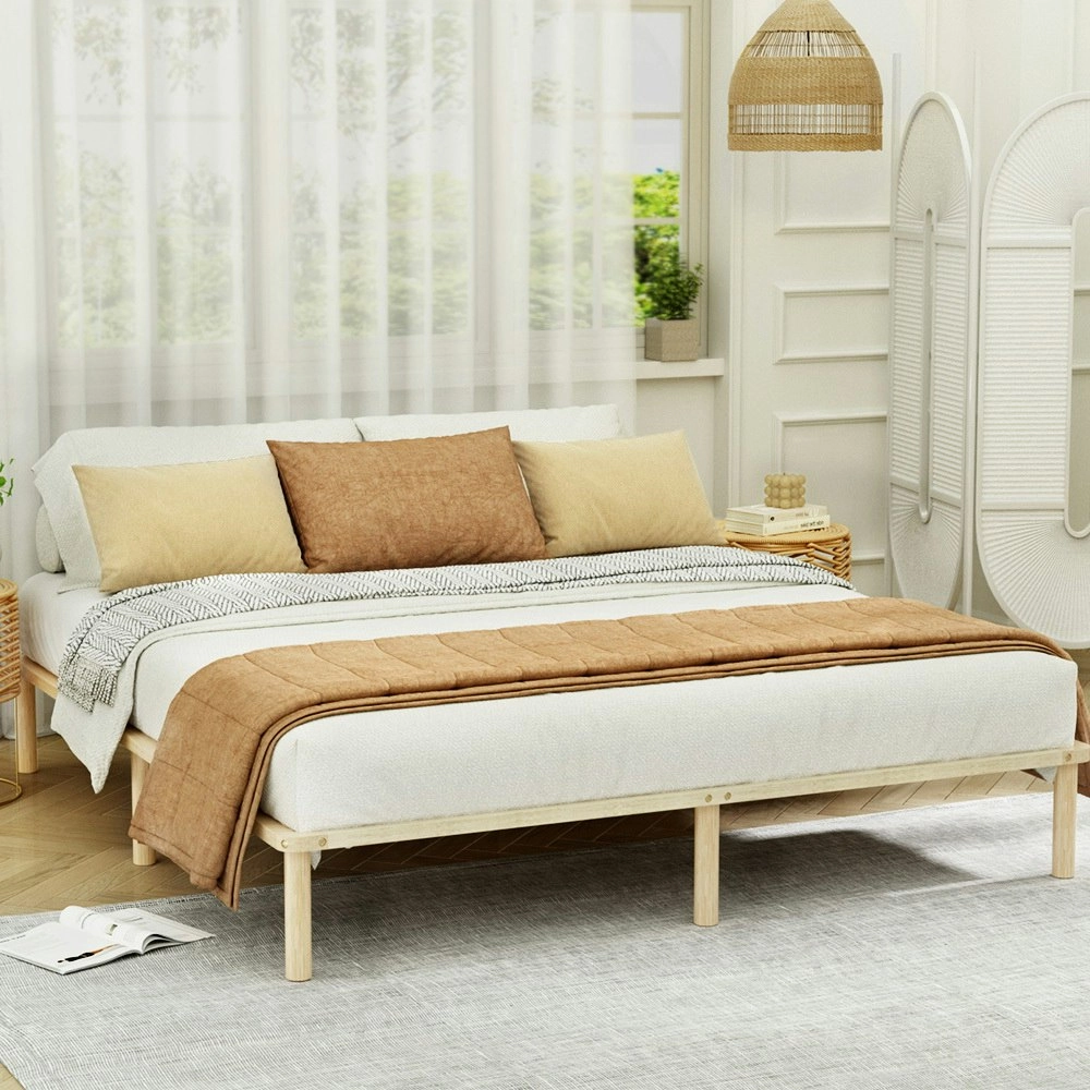 Artiss Bed Frame King Size Wooden Bed Base AMBA