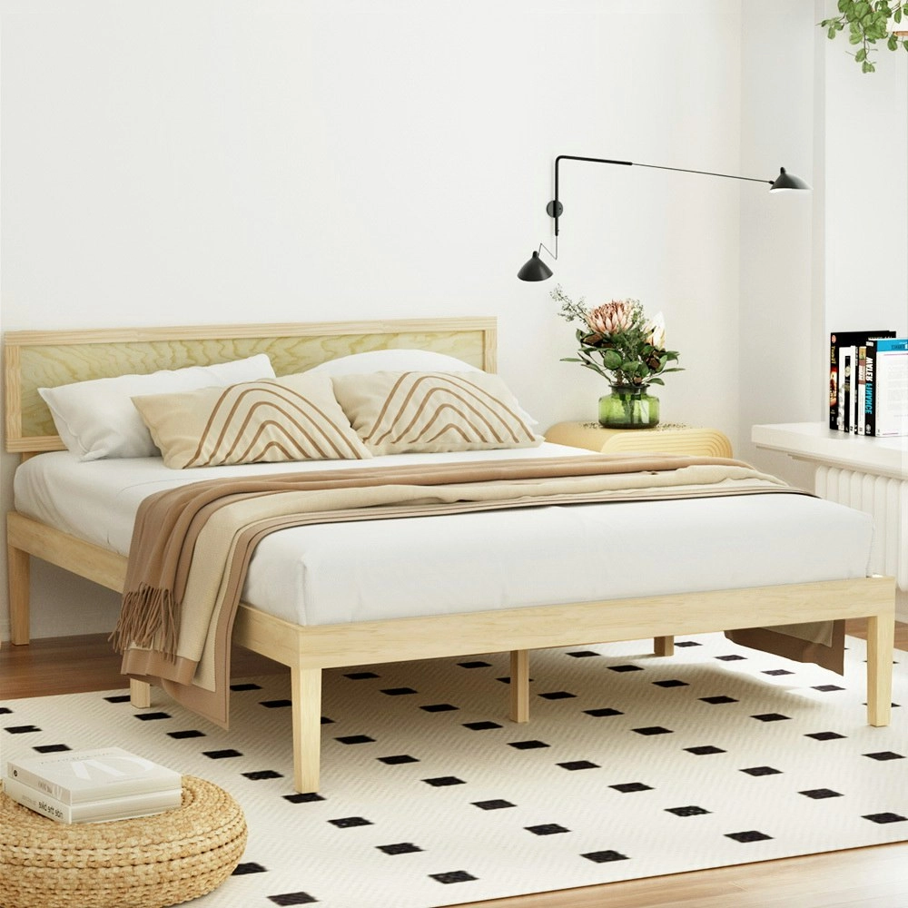 Artiss Bed Frame Queen Size Wooden YUMI