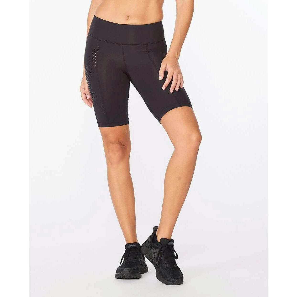 2XU Women's Rise Compression Shorts - Short Black/dotted Black