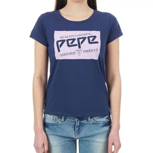 Pepe Kids Pepe Jeans Girls T-shirt Dulwich Navy Blue