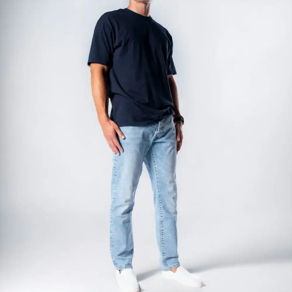 Topman Men's Slim Fit Jeans - Light Wash Denim