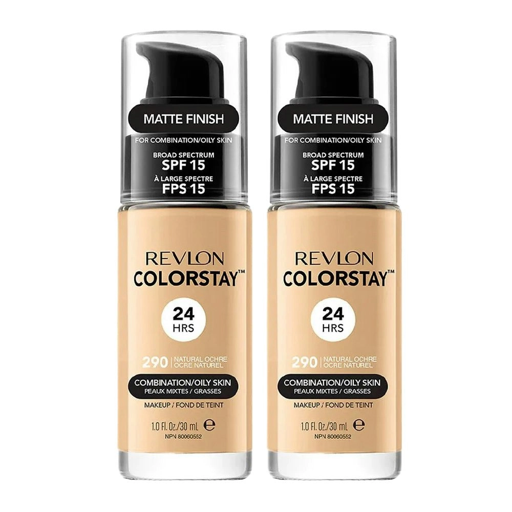 Revlon Colorstay Makeup Combination/ Oily Skin 30ml 290 Natural Ochre - 2 Pack