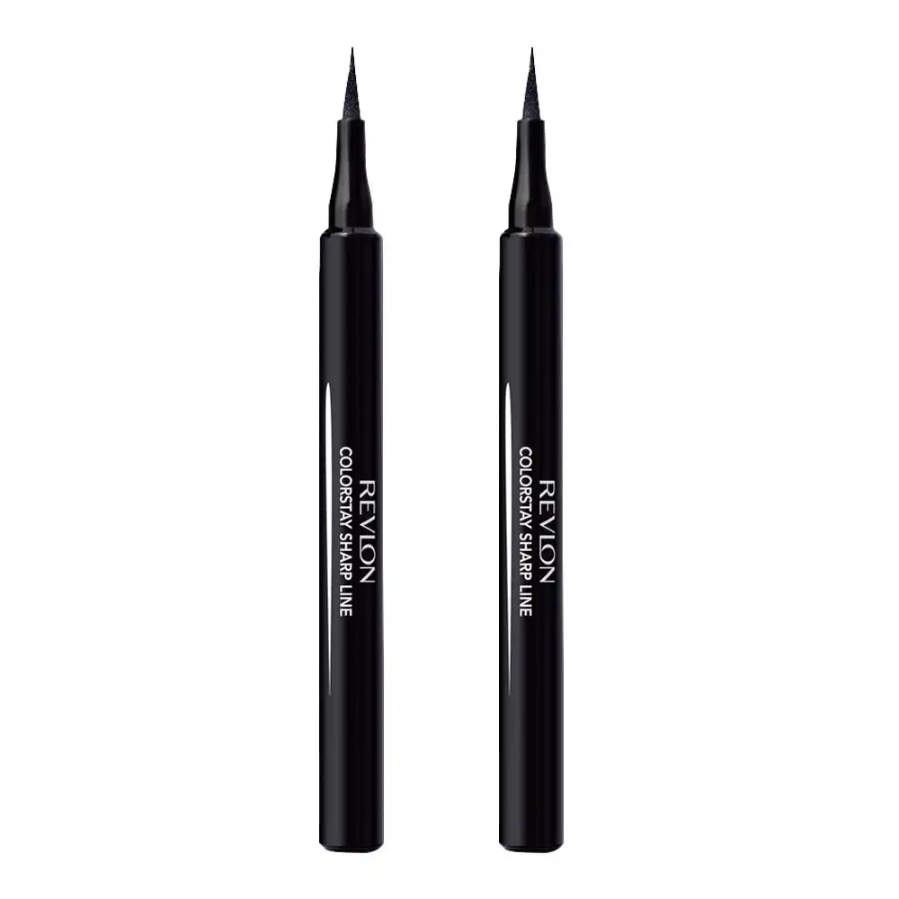 Revlon ColorStay Sharp Line Liquid Eye Pen 1.2ml 01 BLACKEST BLACK - 2 pack