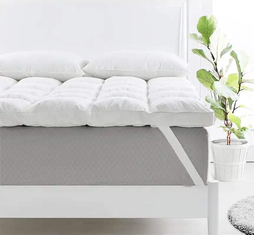 Home Fashion Duck Feather & Down Mattress Topper 1800gsm