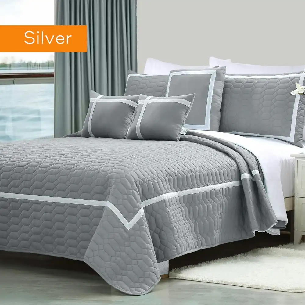 Home Fashion Two-tone Embossed Comforter Set (6 Or 10-piece)