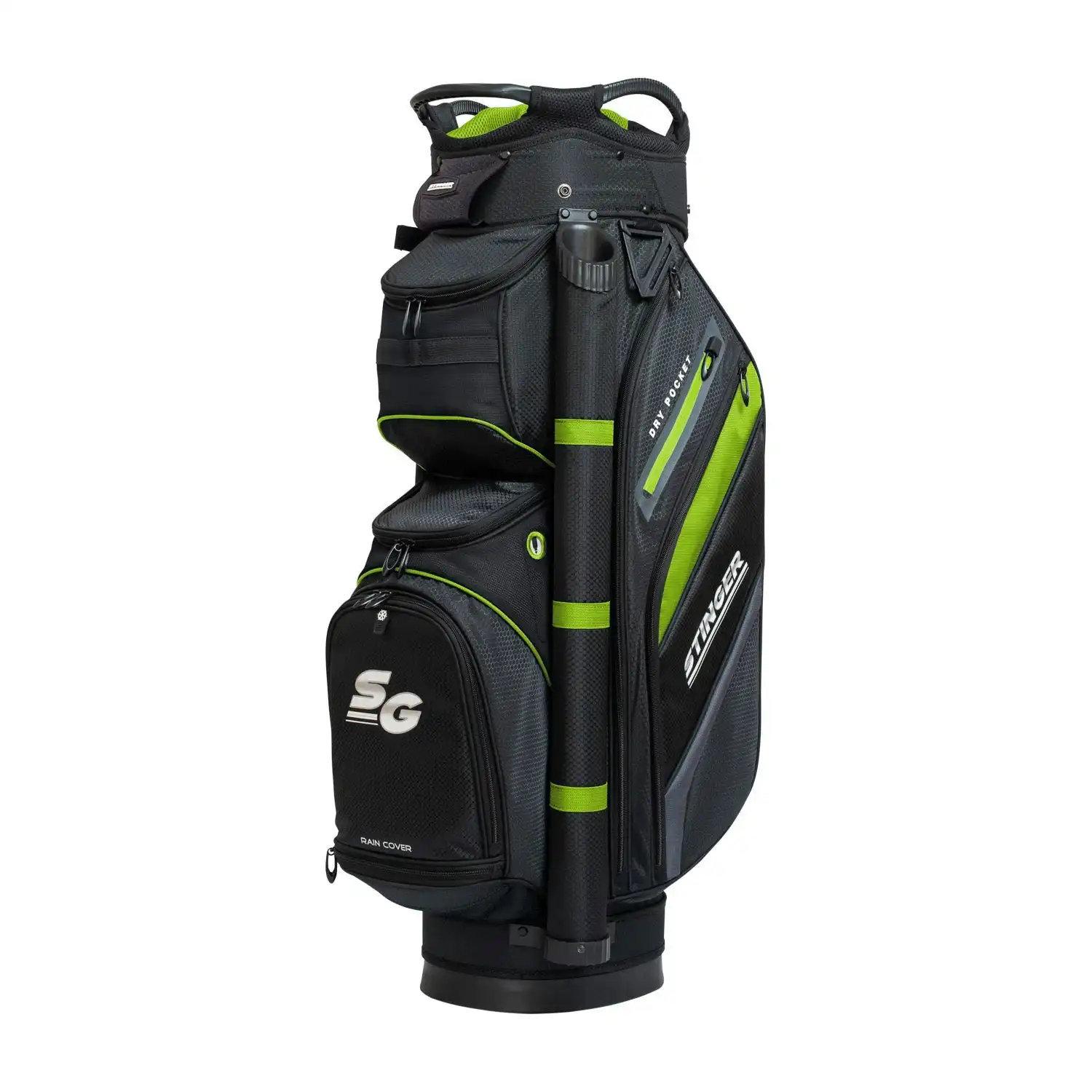 Light Weight Premium Golf Bag - Black/Lime