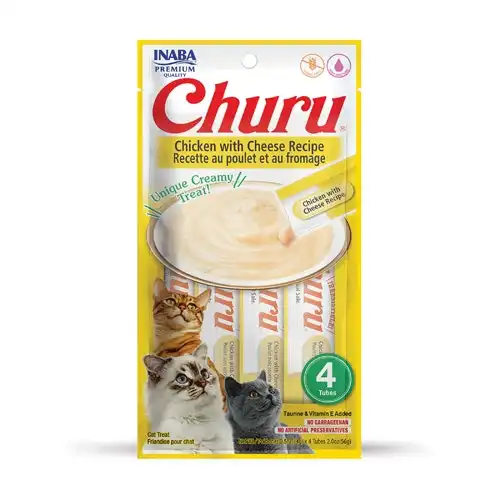 INABA Churu Purée Cat Treats - Chicken with Cheese Purée - SHORT DATED