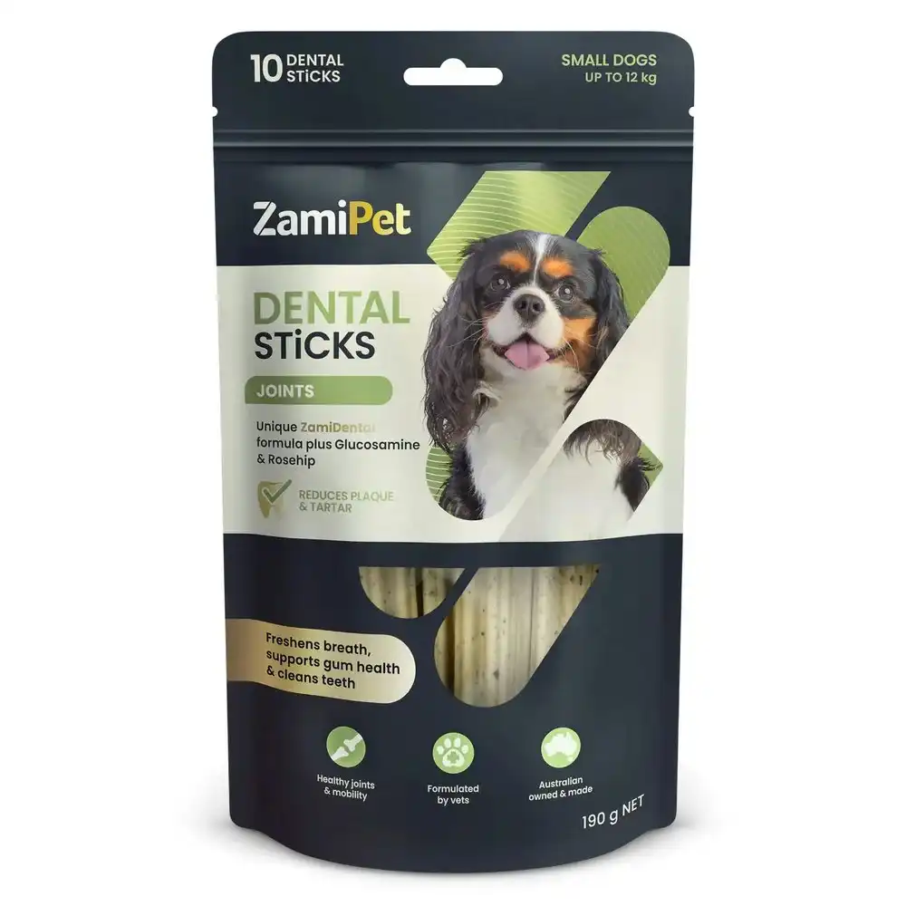 ZamiPet Dental Sticks Joints For Small Dogs - 10 Pack - SHORT DATED
