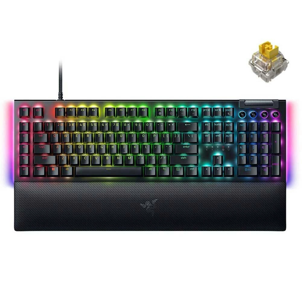 Razer BlackWidow V4-Mechanical Gaming Keyboard (Yellow Switch) [RZ03-04691800-R3M1]