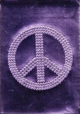 Promotional Bling Purple Peace Journal