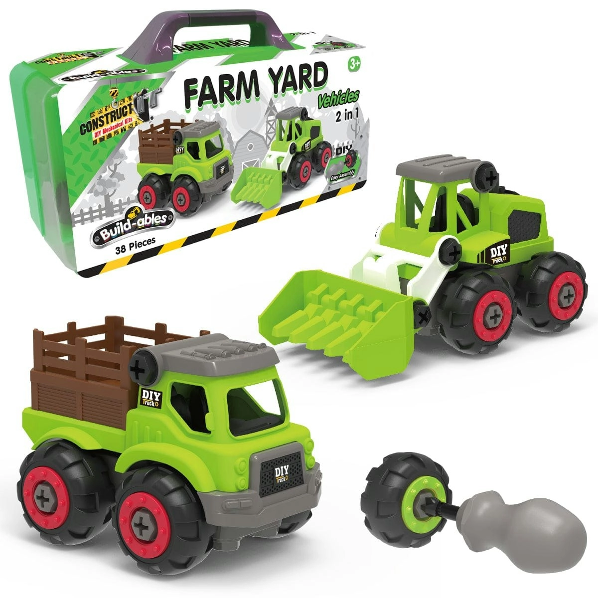 Construct It Build-ables - Farm Hand Vehicles 2 In 1