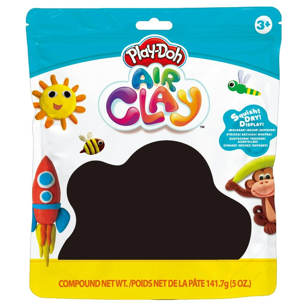 Play Doh Air Clay 5oz - Black