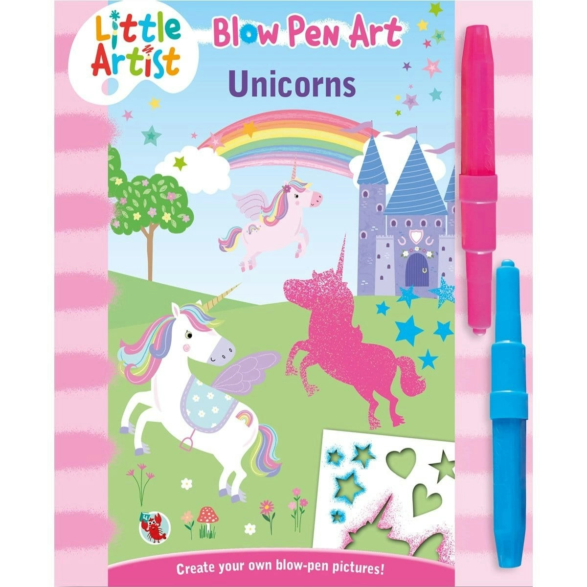 Laughing Lobster Little Artists - Blow Pen Art - Unicorns