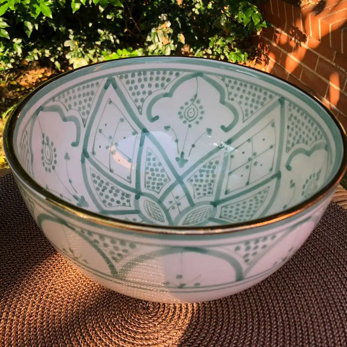 Zohi Interiors Pastel Safi Bowl - Large in Mint