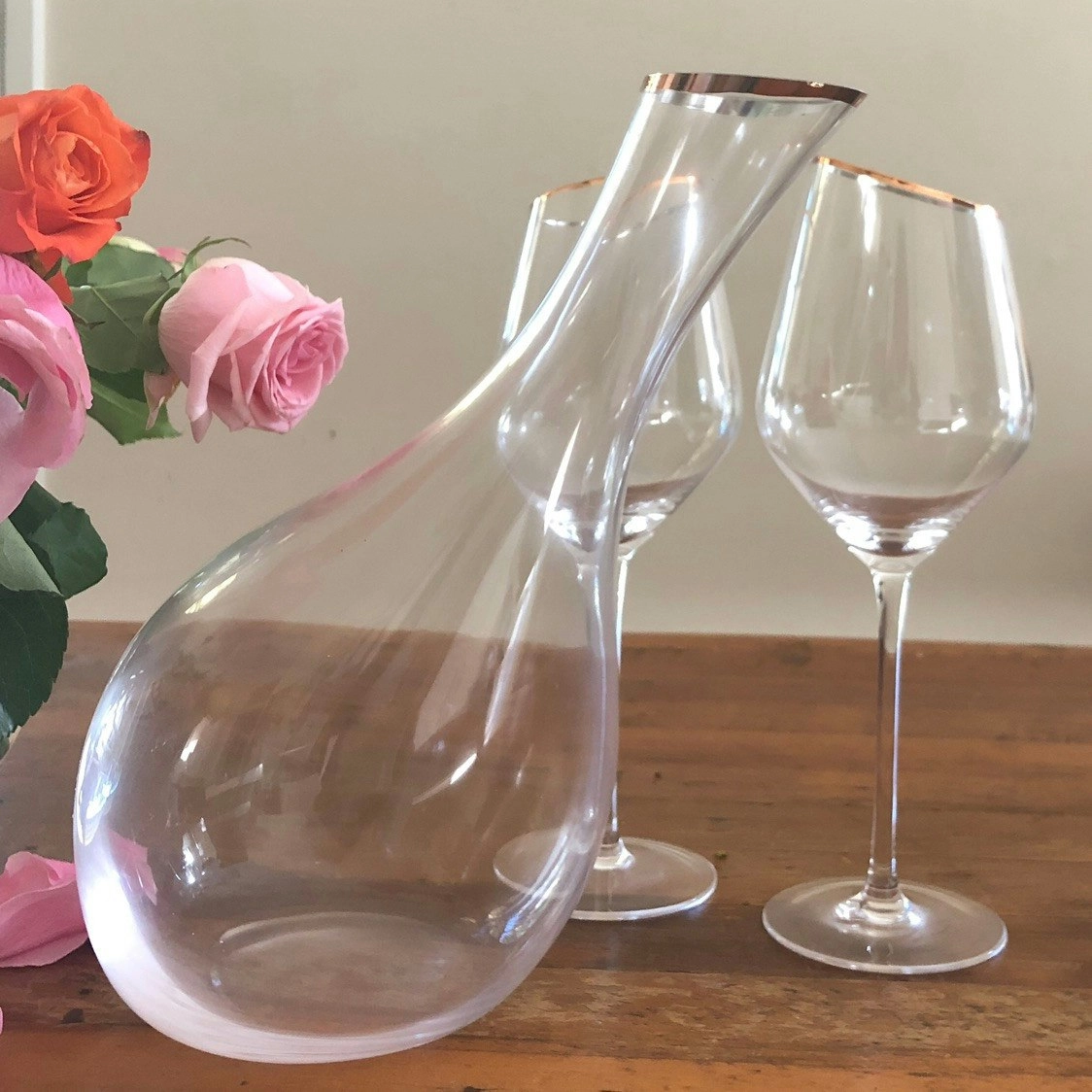 L.K. Luxe Drinkware Manhattan Elegance Wine Decanter - Warehouse Sale