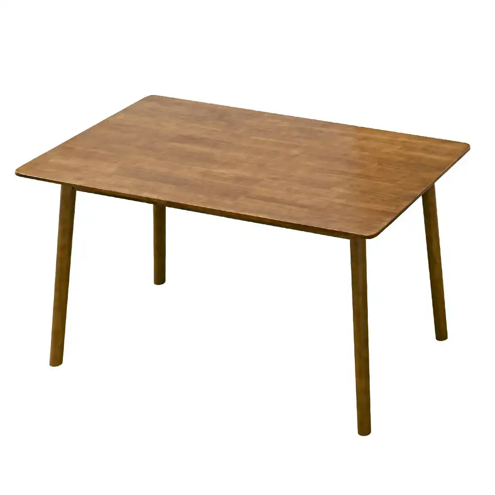 Furb Dining Table Wooden Frame Rectangle Kitchen Modern Natural Walnut 160x80cm