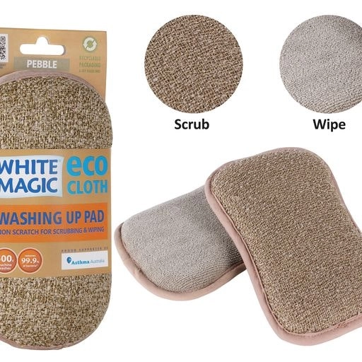 White Magic Washing Up Pad - Pebble