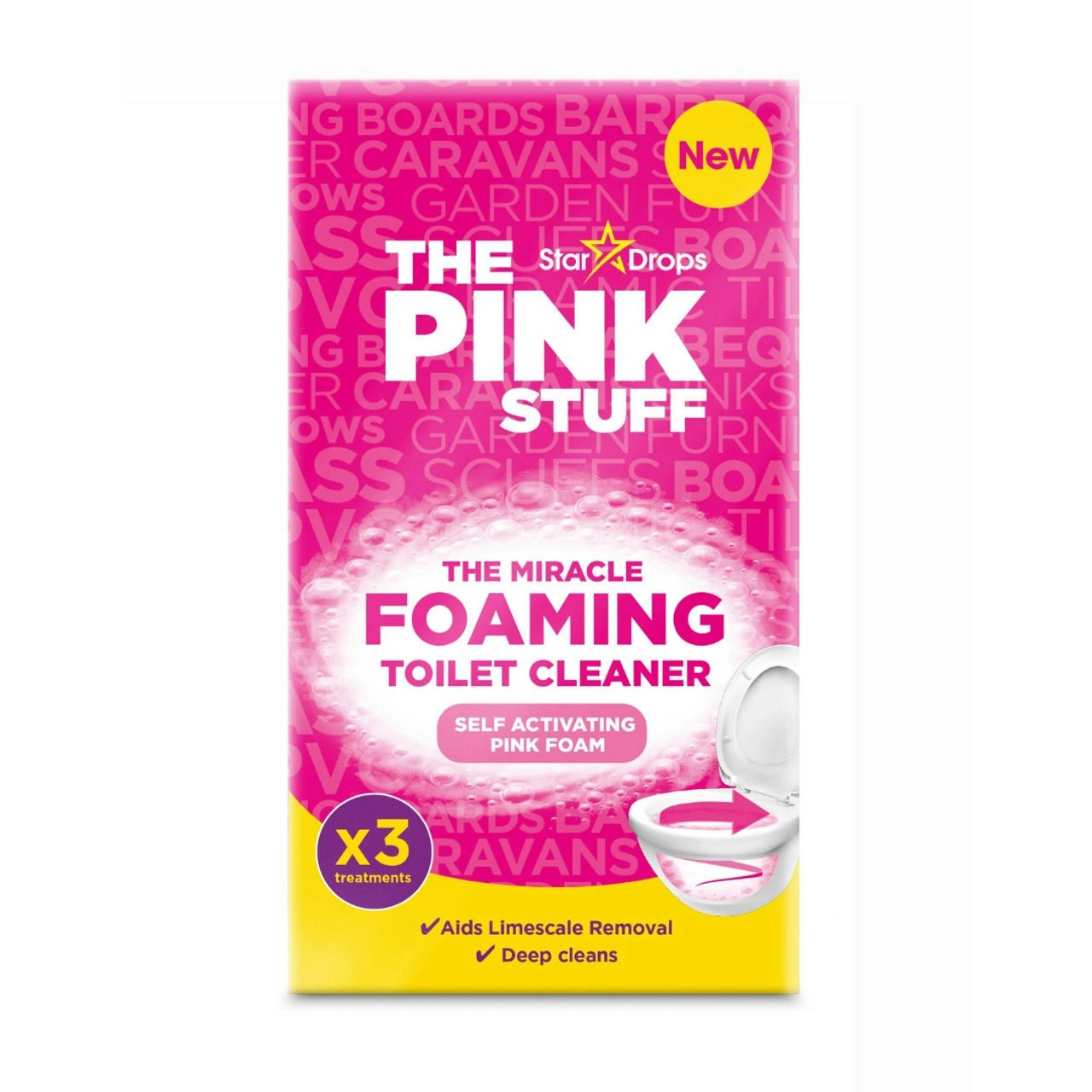 The Pink Stuff - The Miracle Foaming Toilet Cleaner (3 Pack)