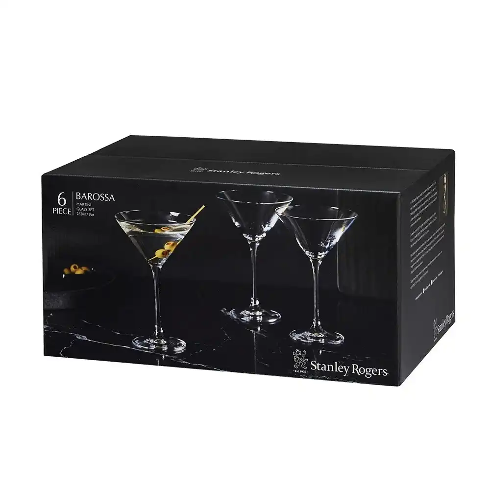 Stanley Rogers BAROSSA MARTINI GLASSES 262ml SET 6