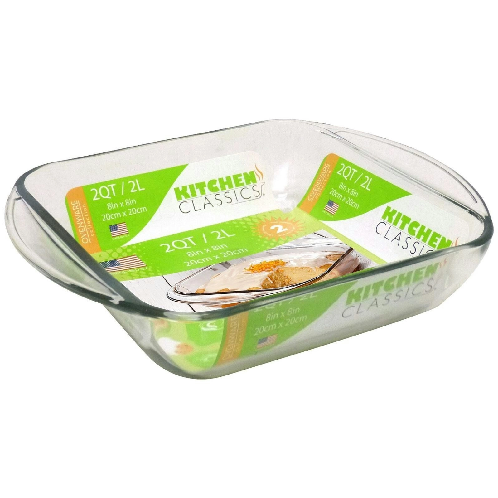 Kitchen Classics GLASS SQUARE BAKING DISH 2L - 20 x 20cm