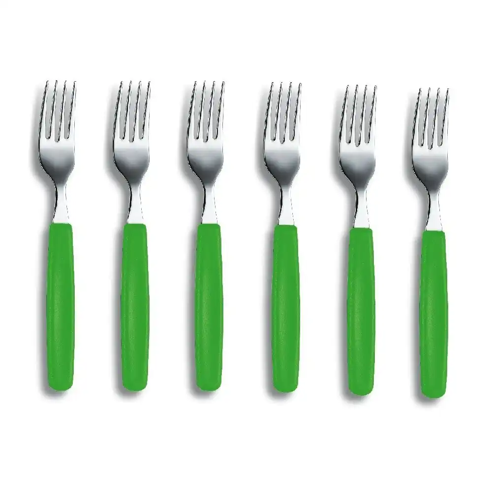 Victorinox Green Table Fork   Set 6