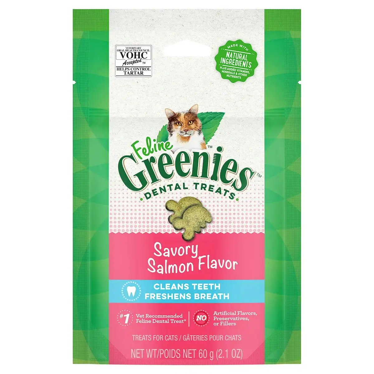 GREENIES Feline Dental Cat Treats Savoury Salmon