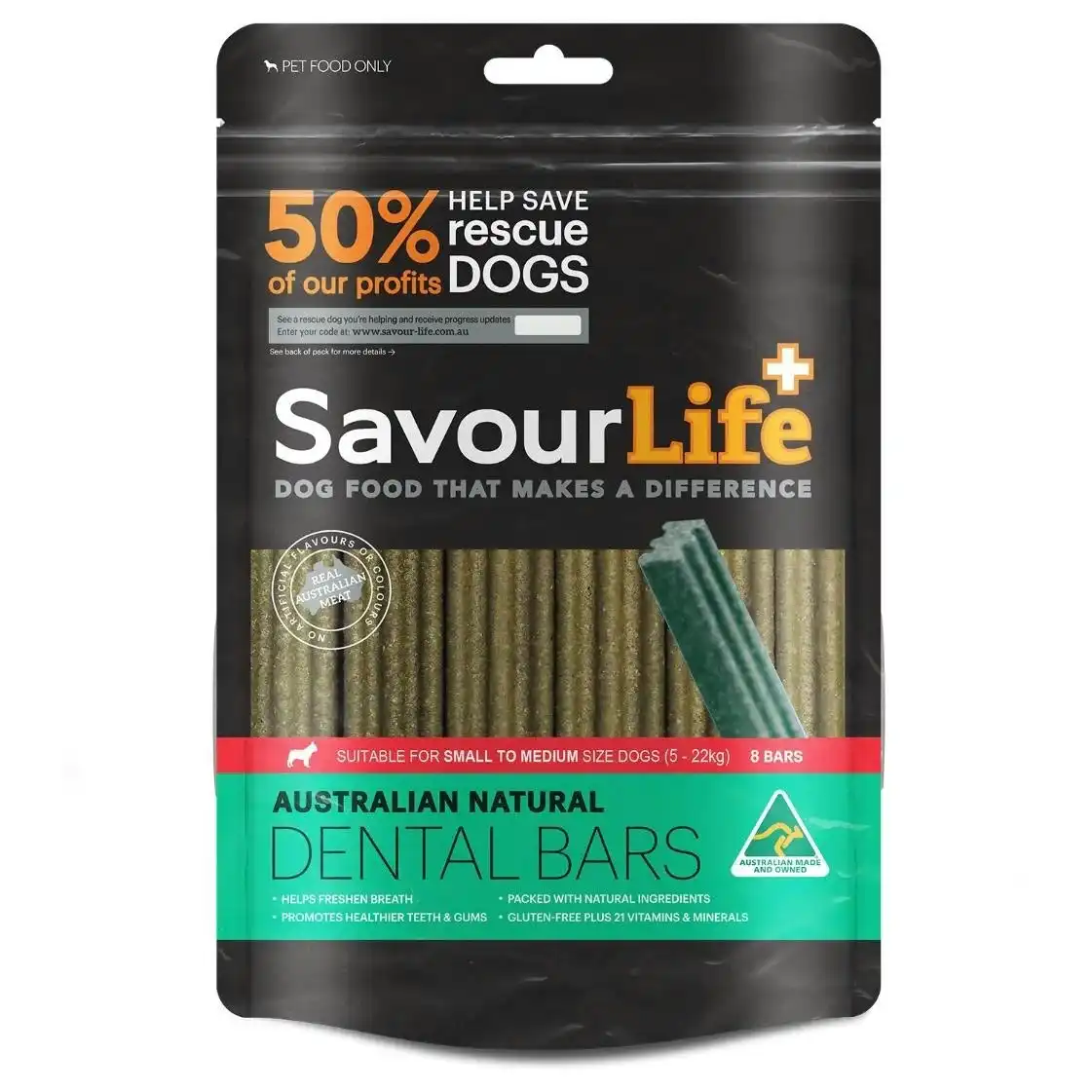SavourLife Australian Natural Dental Bars Medium To Large Dog Treats