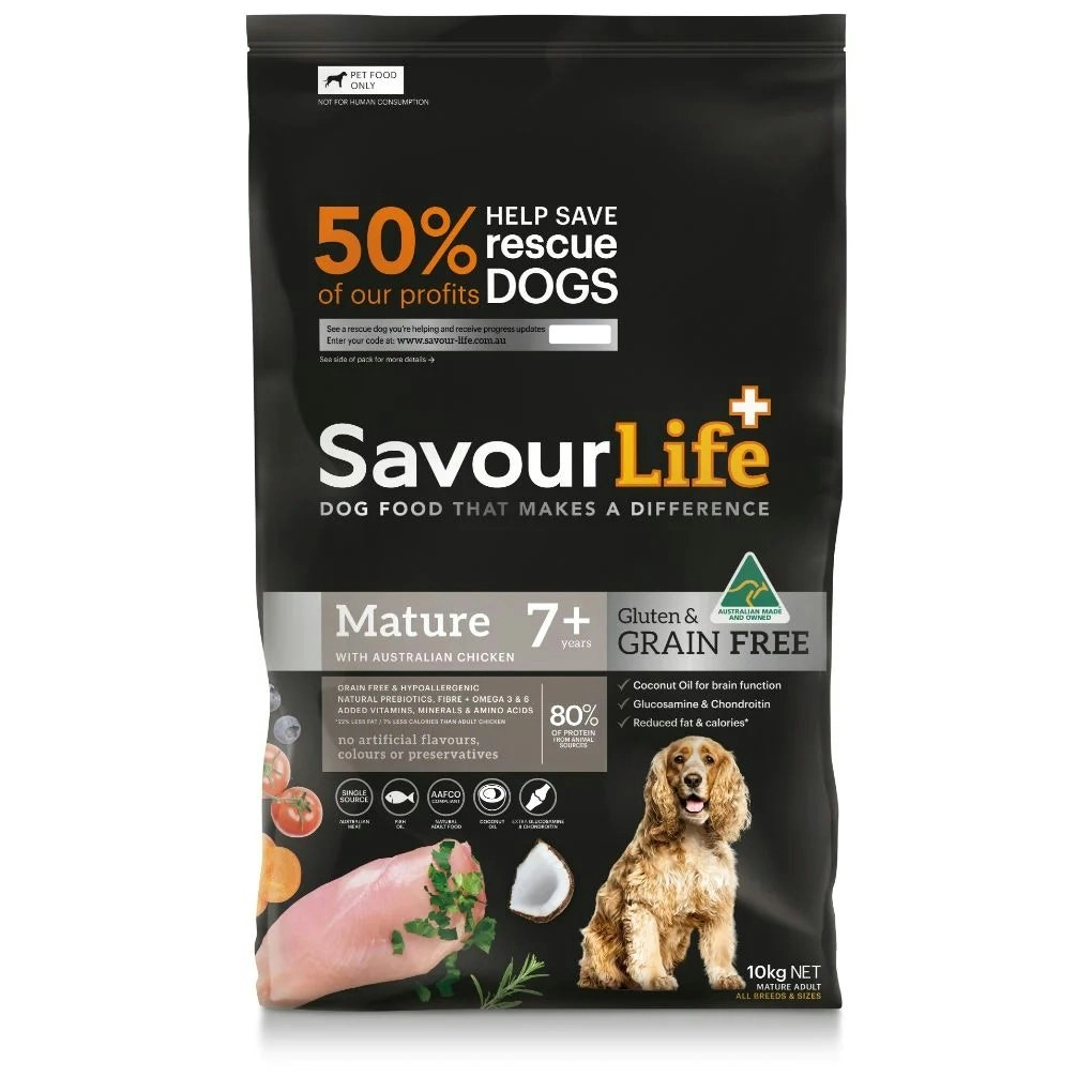 SavourLife Grain Free Mature Dry Dog Food Chicken 10kg