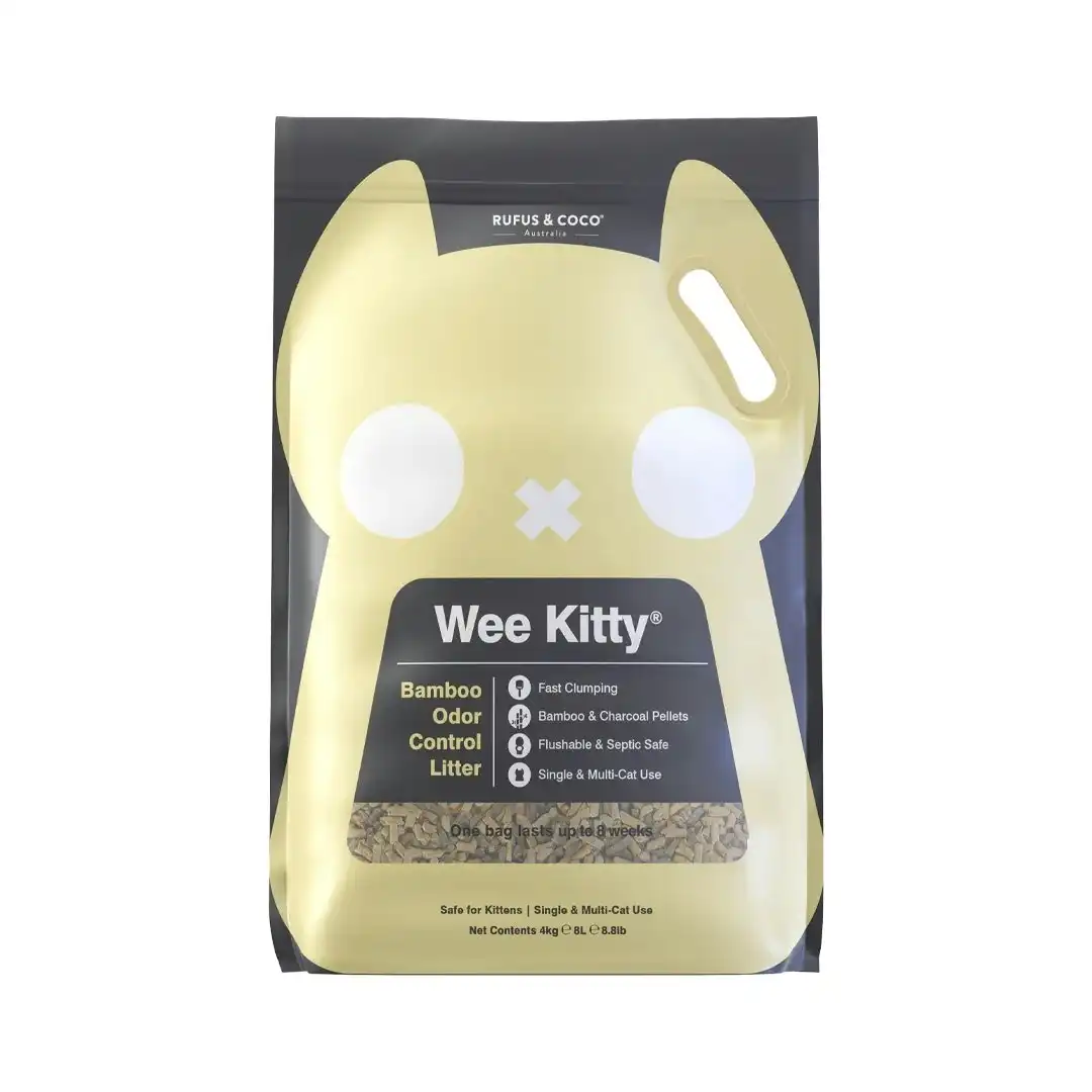 Rufus & Coco Wee Kitty Clumping Bamboo Cat Litter 4kg
