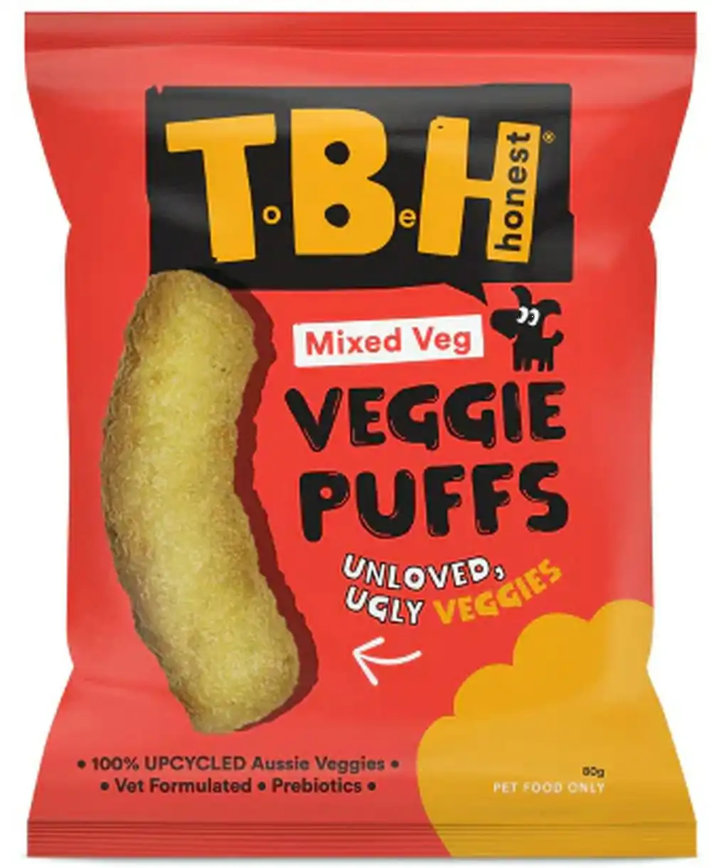 TBH Veggie Puffs With Mixed Vegetables And Hemp Dog Treats 80g