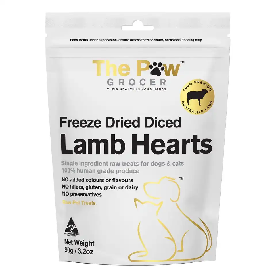 The Paw Grocer Lamb Hearts Dog Treats