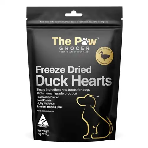 The Paw Grocer Duck Heart Dog Treats