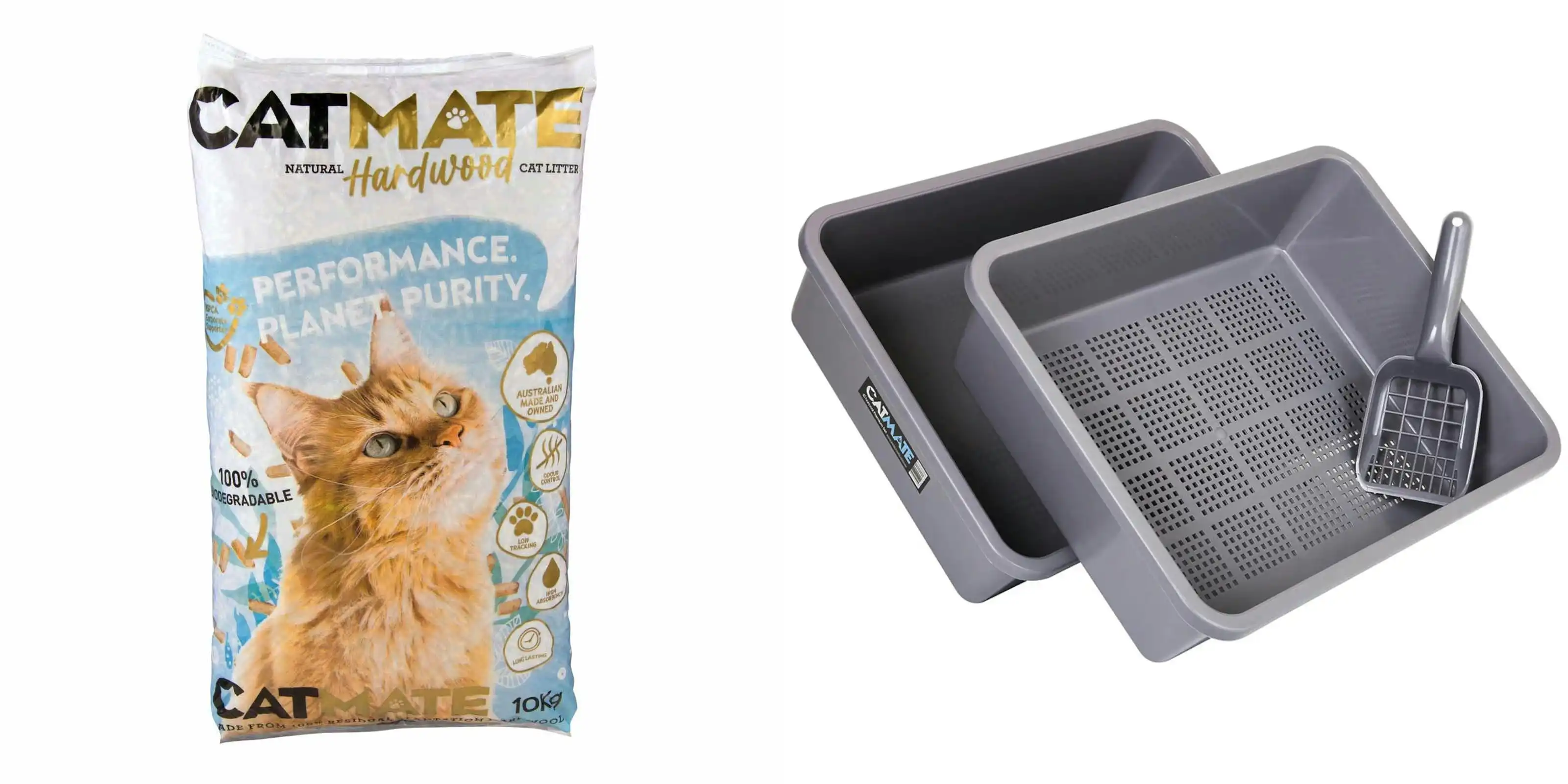 Catmate Natural Litter & Tray Pack