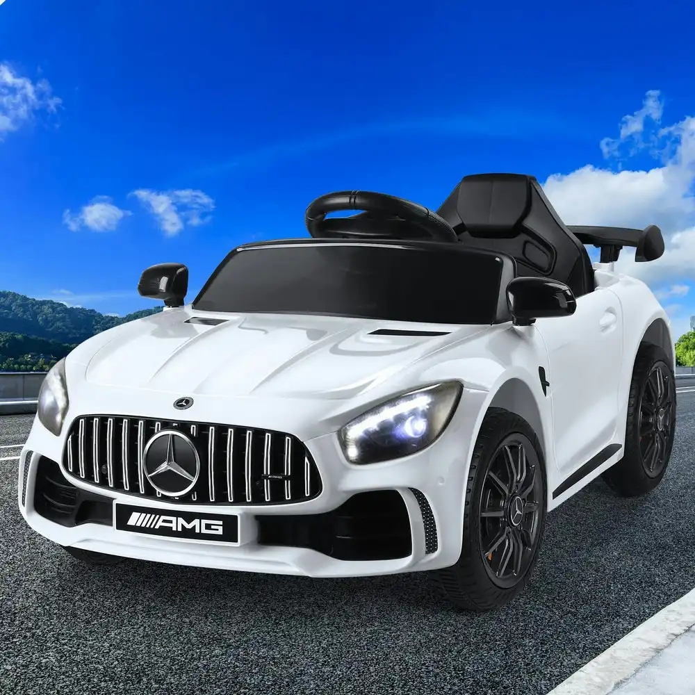Alfordson Ride On Car Kids Mercedes-Benz Licensed Electric Motors White