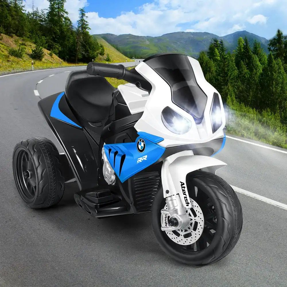 Alfordson Ride On Car Motorcycle Kids Toy BMW Licensed Blue